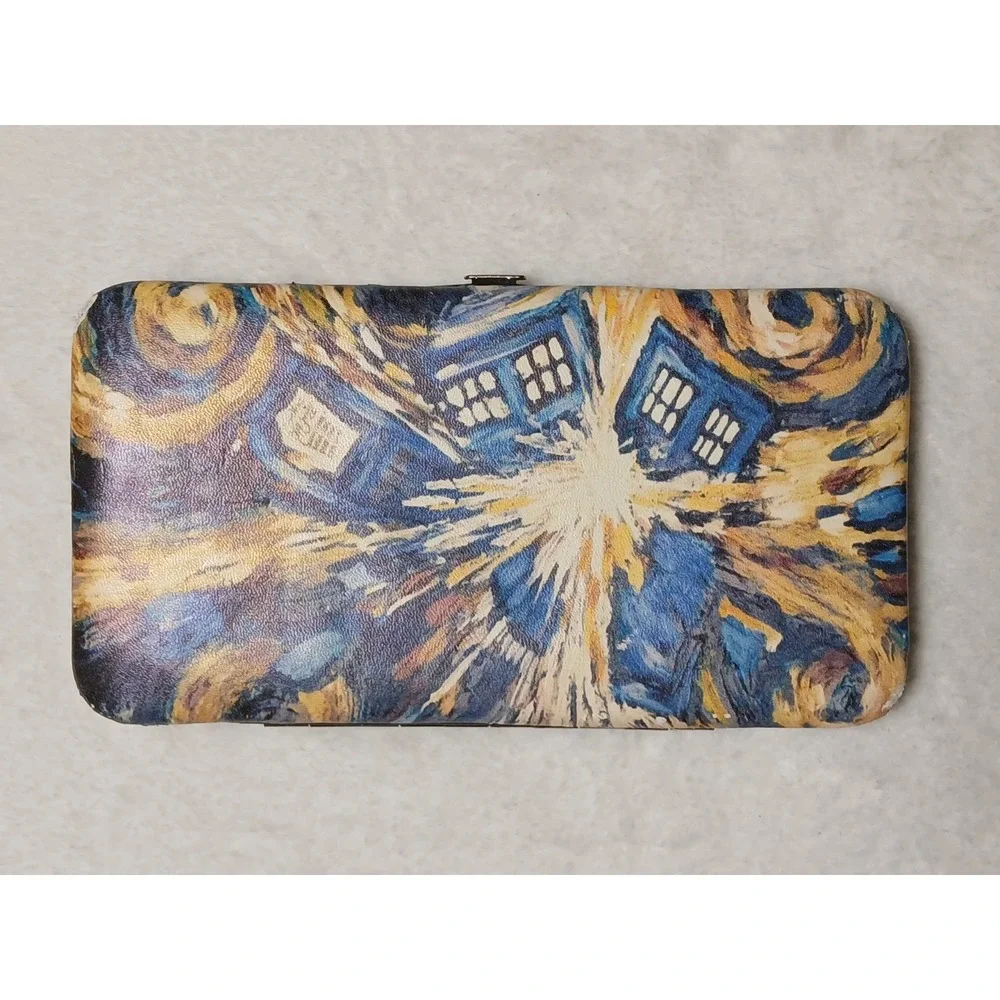 Doctor Who Van Gogh Exploding‎ TARDIS Vinyl Ladies Clutch Wallet